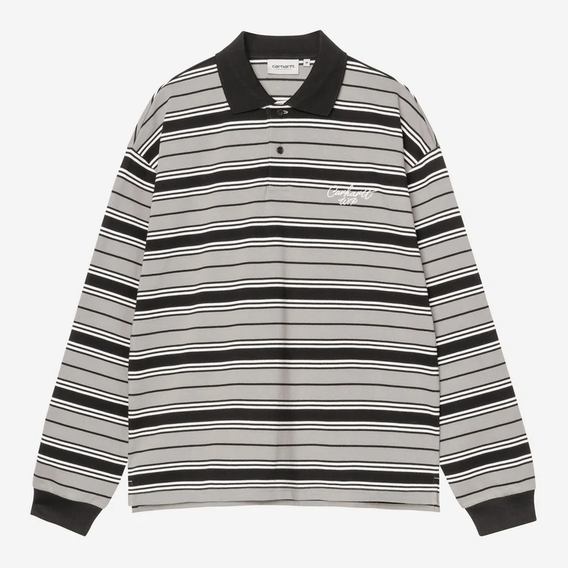 Carhartt WIP Devitt Rugby-Shirt für Herren | Schattiertes Grau