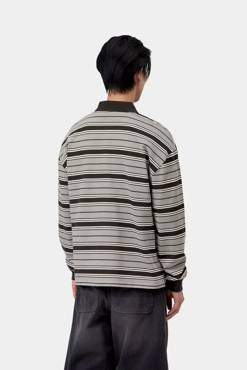 Carhartt WIP Devitt Rugby-Shirt für Herren | Schattiertes Grau