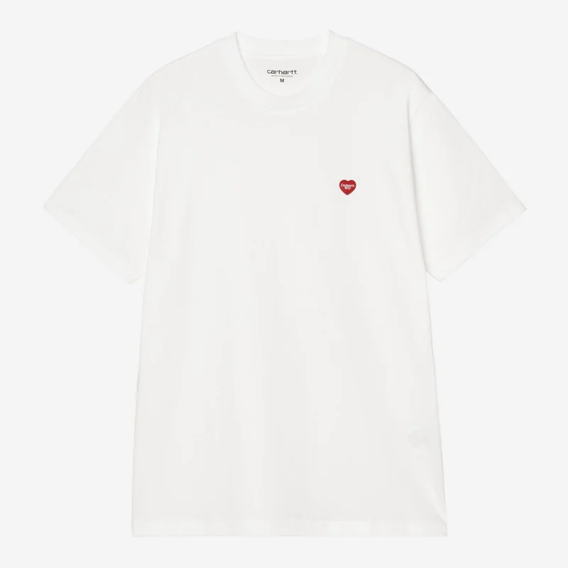 Carhartt WIP Herren-T-Shirt mit kleinem Herzchen | Weiß