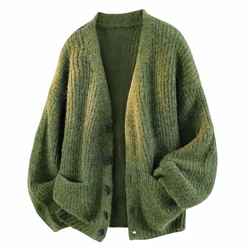 Soumaila - Locker Sitzende Strick Jacke Mit V-Ausschnitt