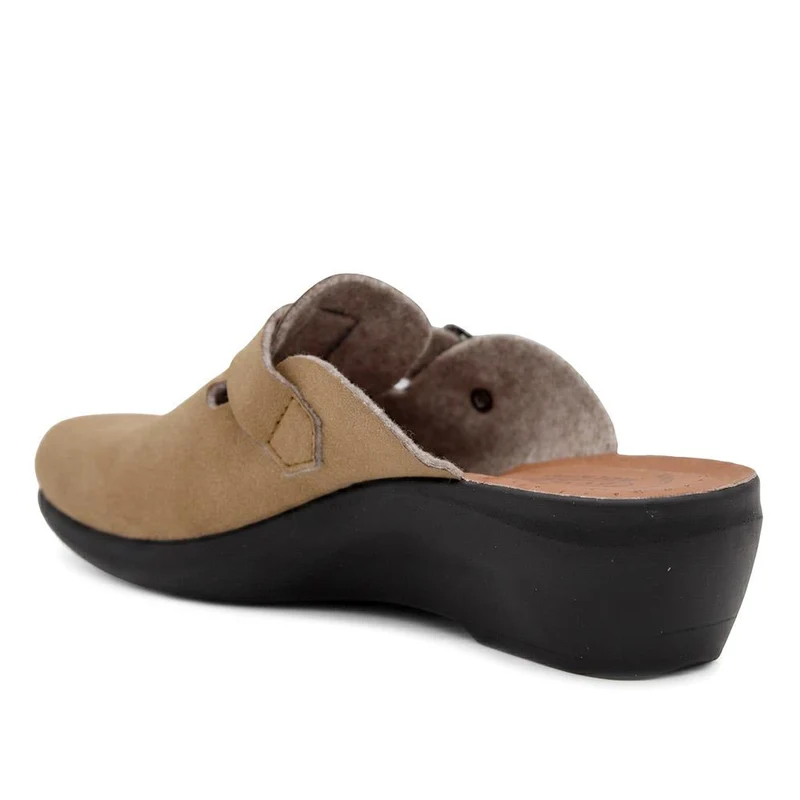 Fly Flot Buckle Detail Mules - FLY44004 / 329 601 - Taupe