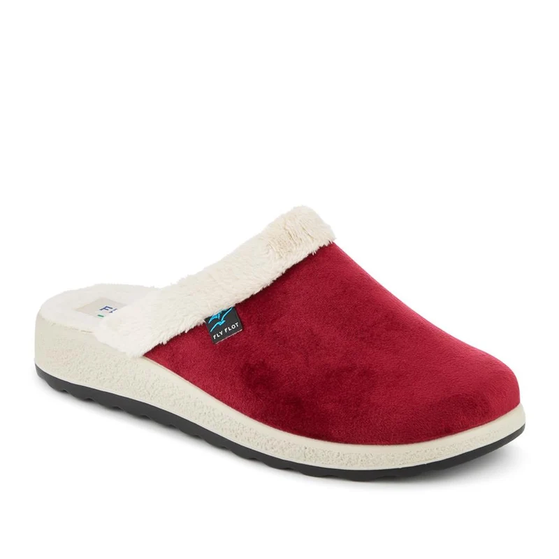 FlyFlot Wide Fit Anatomic Self Moulding Slippers - FLY42008 / 327 725 - Burgundy