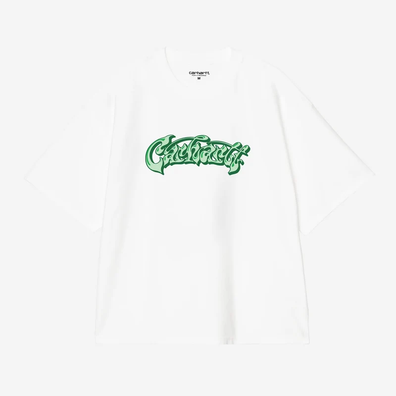 Carhartt WIP Herren-T-Shirt mit Popelmotiv | Weiß