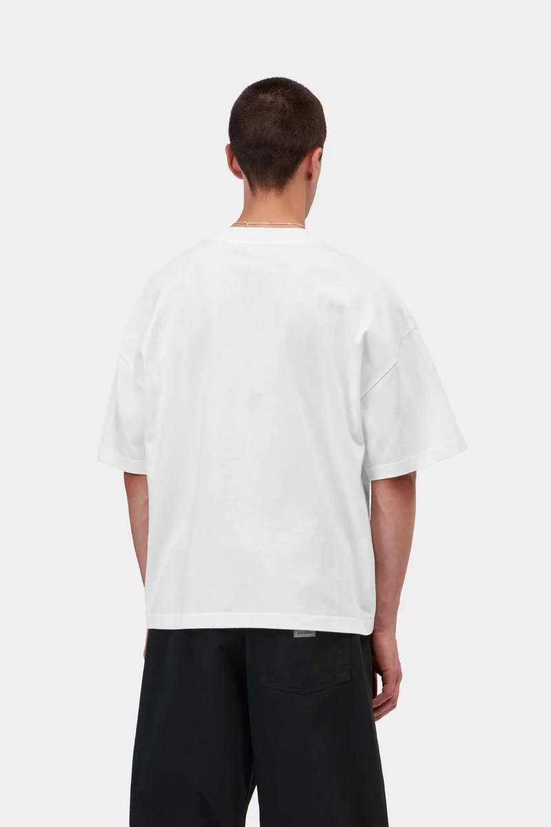 Carhartt WIP Herren-T-Shirt mit Popelmotiv | Weiß