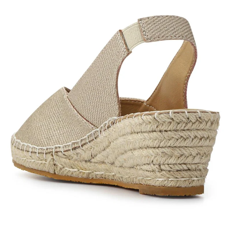 Wedge-Heeled Espadrilles - WBINS41093 / 327 260 - Gold
