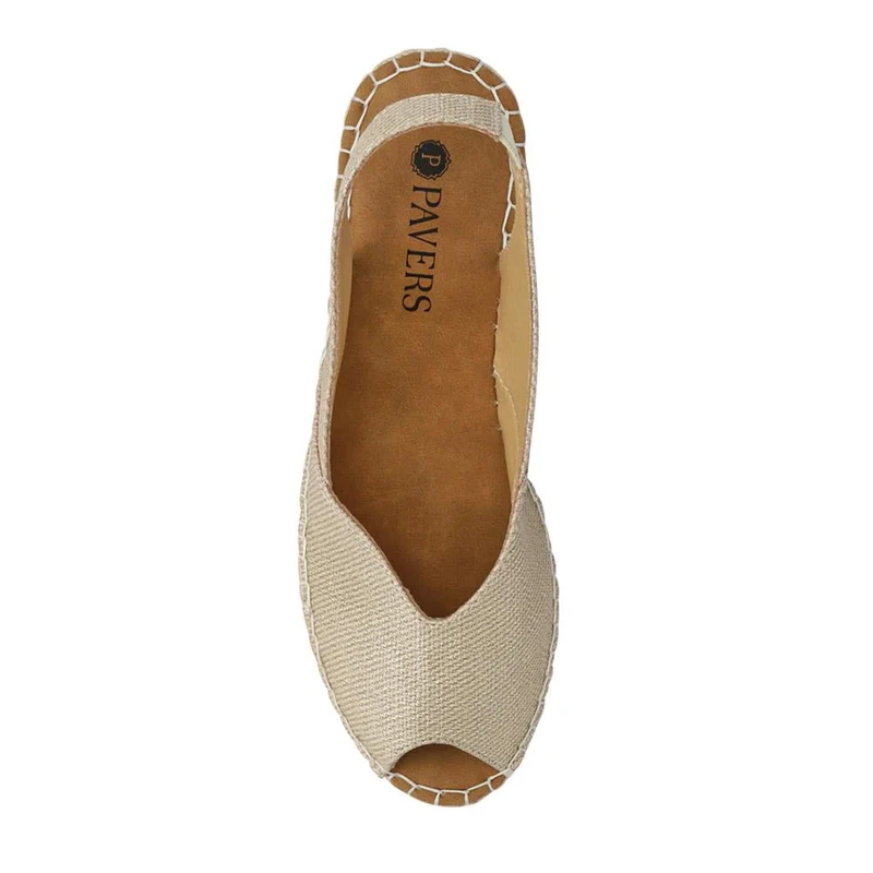 Wedge-Heeled Espadrilles - WBINS41093 / 327 260 - Gold