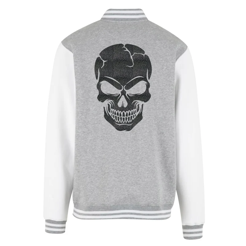 Collage Jacke - Skull Head - Schwarz Glitter