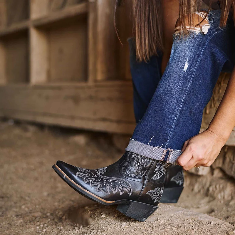Durango Damenstiefel Shyloh | Poliertes Schwarz Onyx