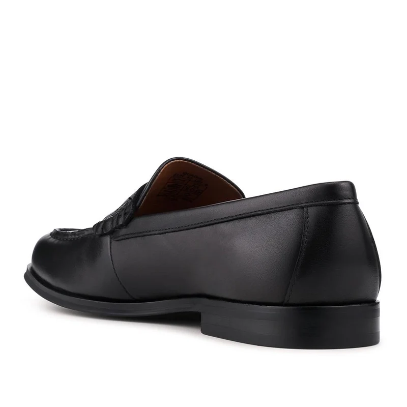 Quadir Slip On Leather Penny Loafers - QUADIR / 328 620 - Black