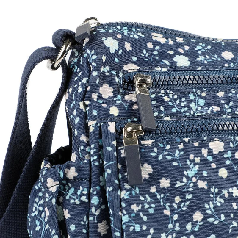 Zip Close Messenger Bag - SMIT43001 / 329 231 - Navy Floral