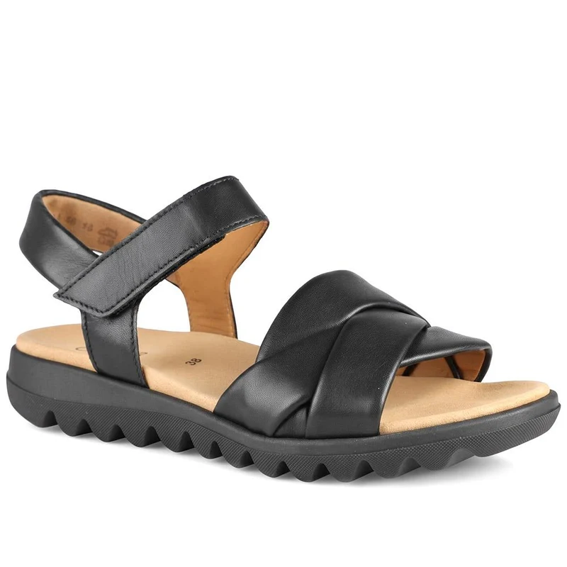 Gabor Adjustable Fasten Strappy Sandals - GABC43529 / 330 710 - Black