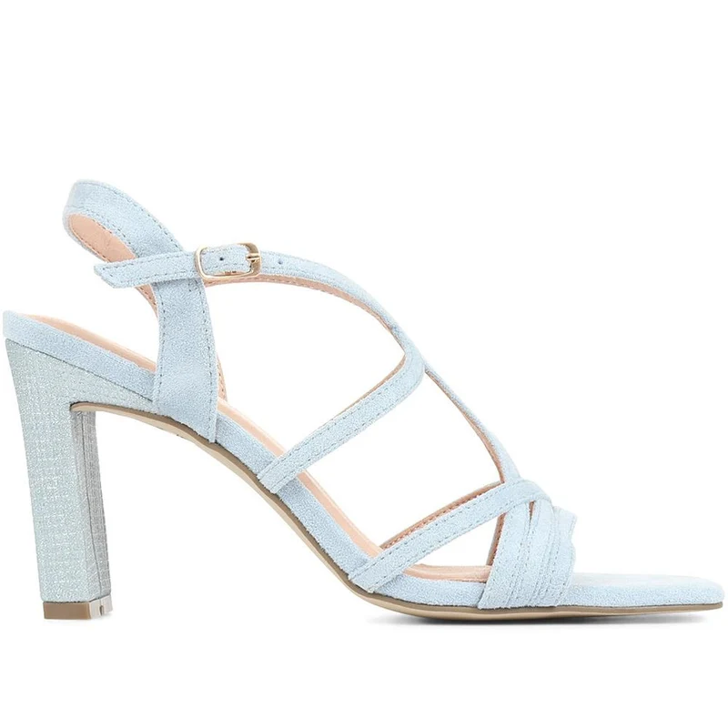 Block Heeled Party Shoes - MENBU35506 / 321 870 - Blue