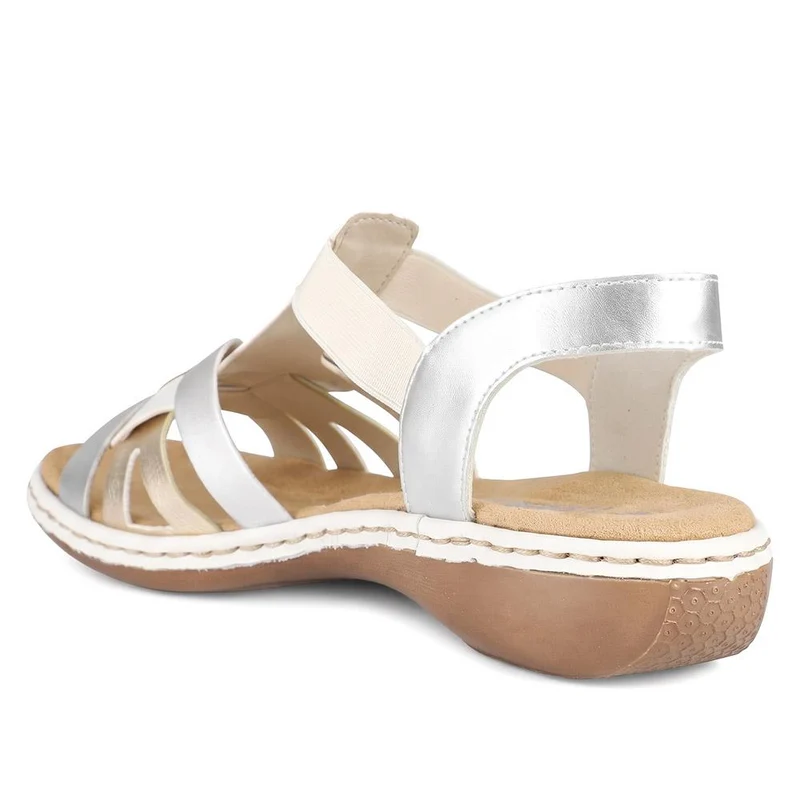 Rieker Slingback Strappy Sandals - RKR43079 / 330 730 - Metallic