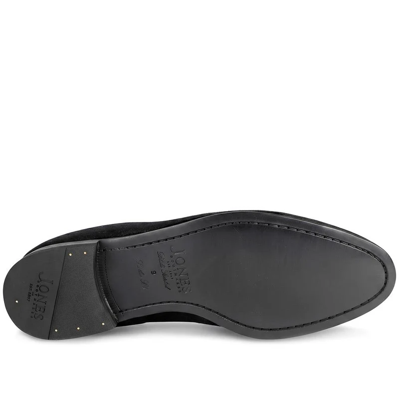 Conley Blake Stitched Leather Slip On Shoes - CONLEY / 327 854 - Black