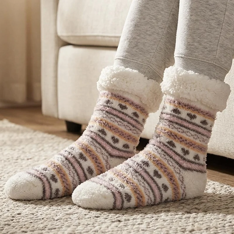 Soft-Knit Winter Socks - MAXWI40017 / 325 846 - Cream Multi