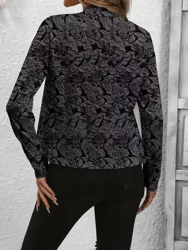 Tifany – Langärmeliger Blazer mit Blumenmuster