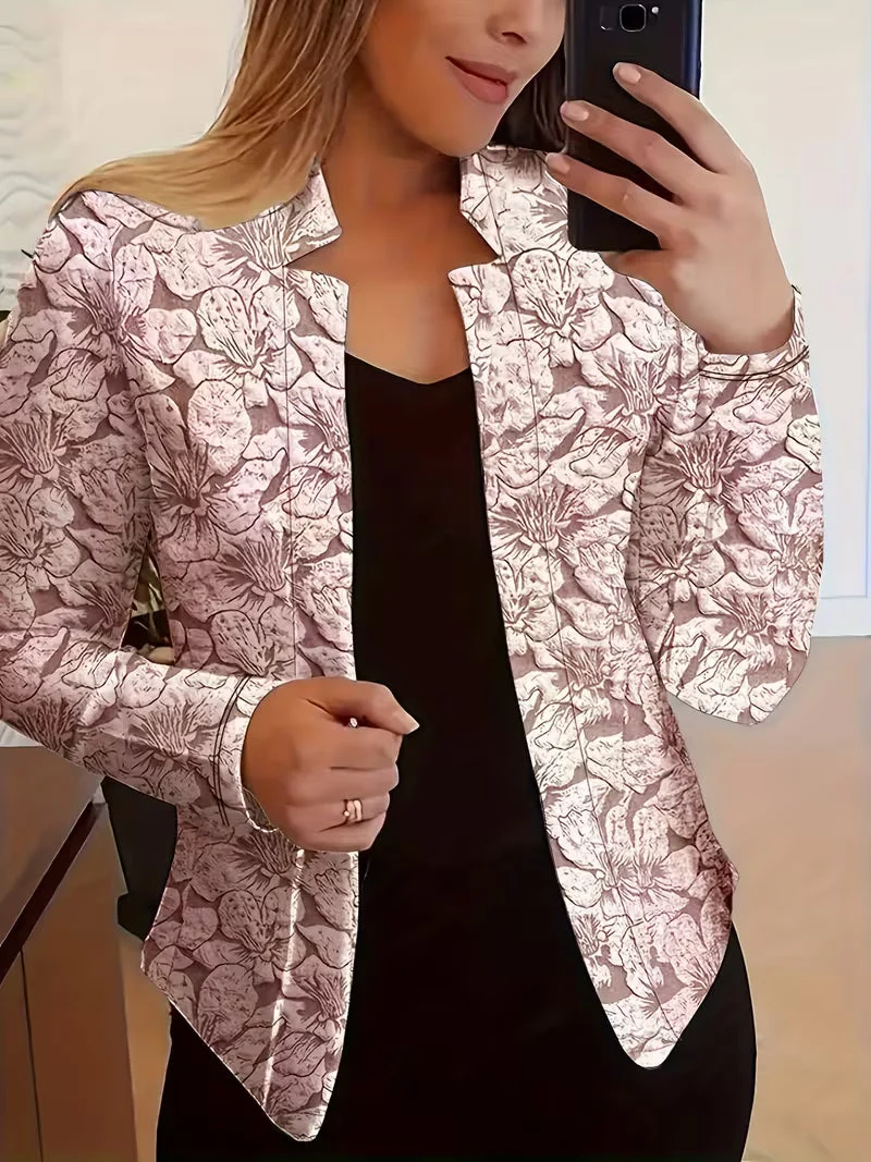 Tifany – Langärmeliger Blazer mit Blumenmuster