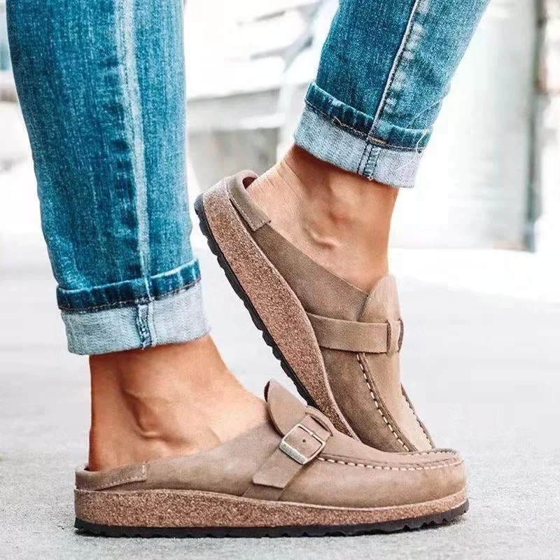 Tamela – Loafer Aus Wildleder Mit Schnallenriemen