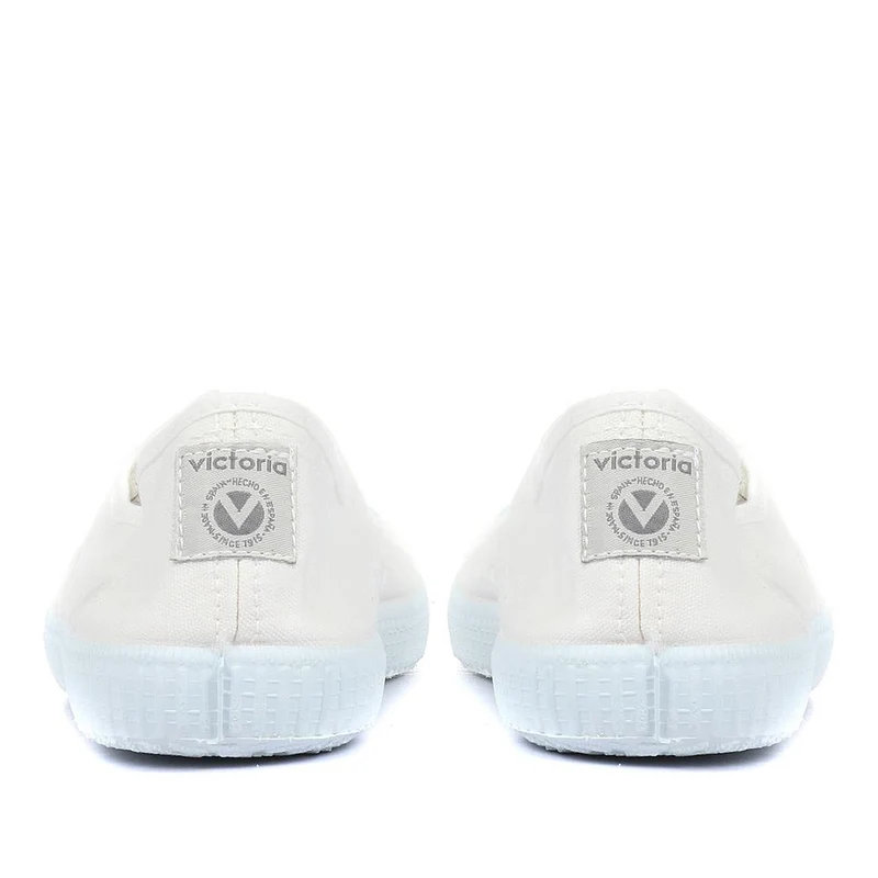 1915 Inglesa Laceless Canvas Trainers - FASHE33500 / 320 846 - White