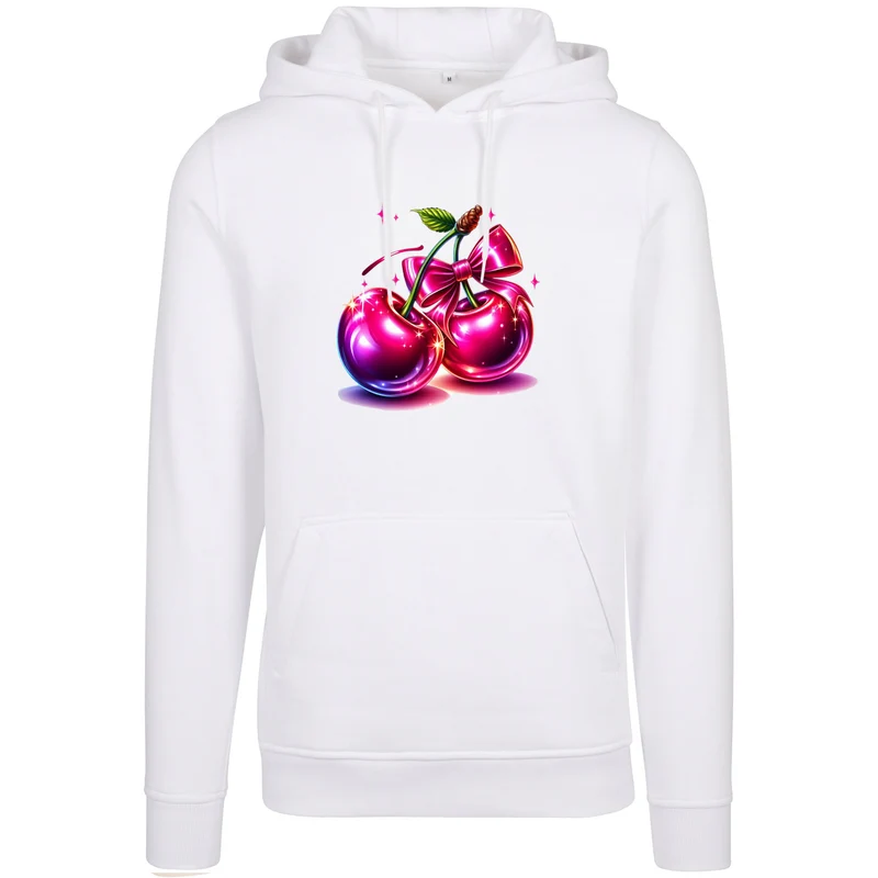 Hoodie - Pink Cherry Kirsche