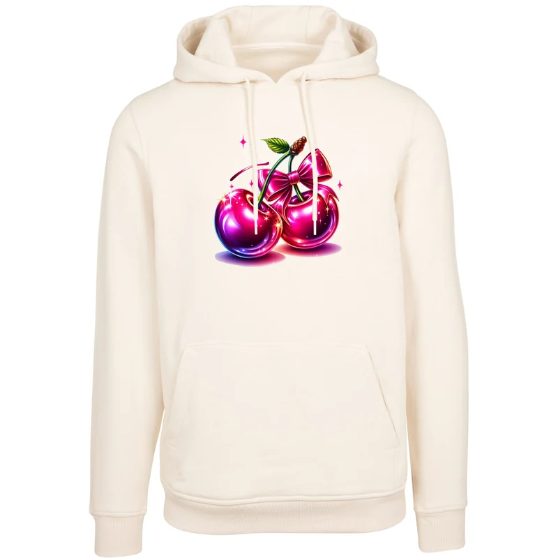 Hoodie - Pink Cherry Kirsche