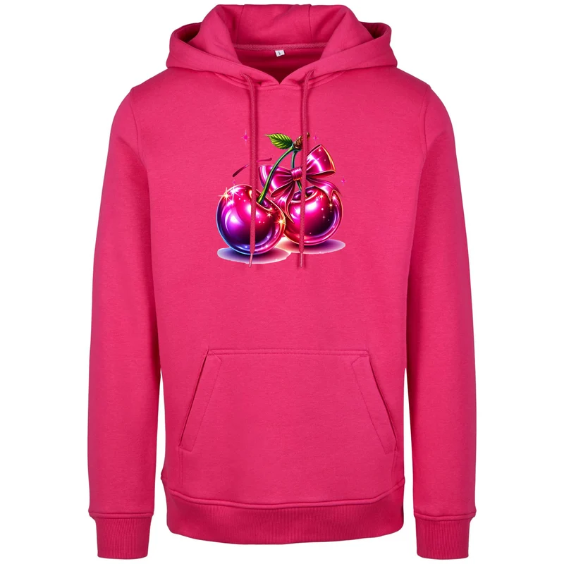 Hoodie - Pink Cherry Kirsche