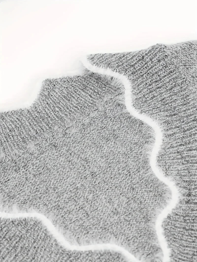 Arknelle - Lässiger Langarm Pullover Mit Kontrastdetails