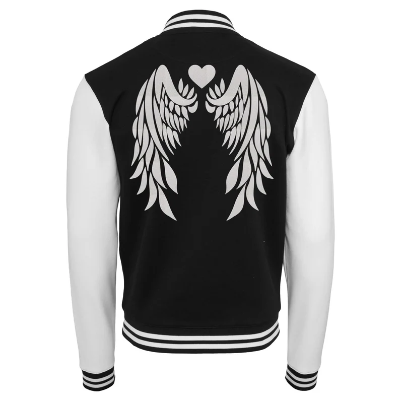 Collage Jacke - Angel Wings - Weiß Rainbow Glitter
