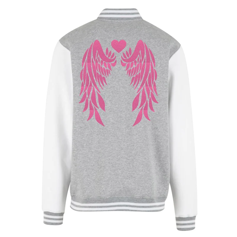 Collage Jacke - Angel Wings - Neon Rosa Glitter