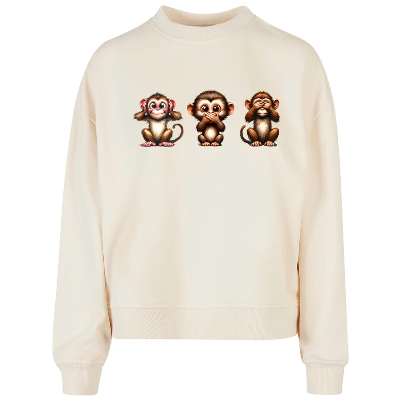 Ladies Oversized Sweatshirt - Affenbande