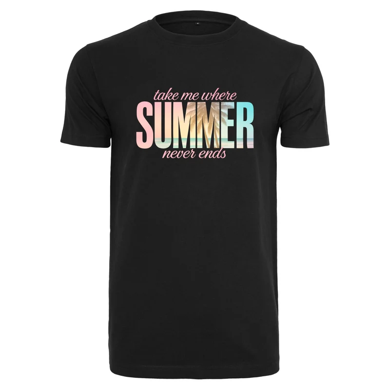Summer Never Ends T-Shirt – Damen Shirt mit Summer Statement Print