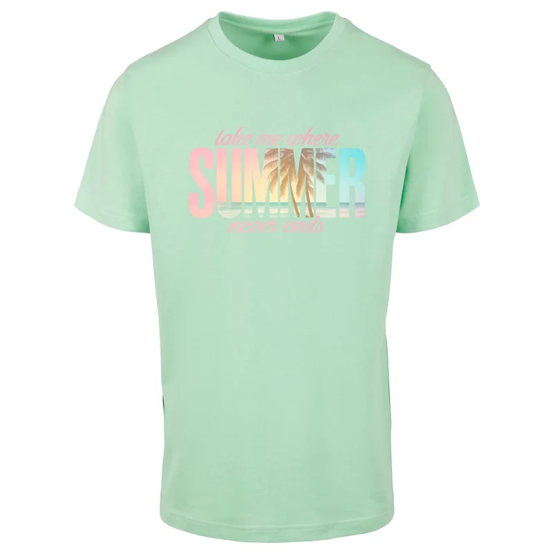 Summer Never Ends T-Shirt – Damen Shirt mit Summer Statement Print