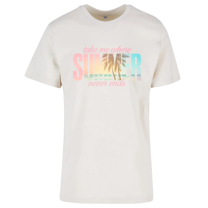 Summer Never Ends T-Shirt – Damen Shirt mit Summer Statement Print