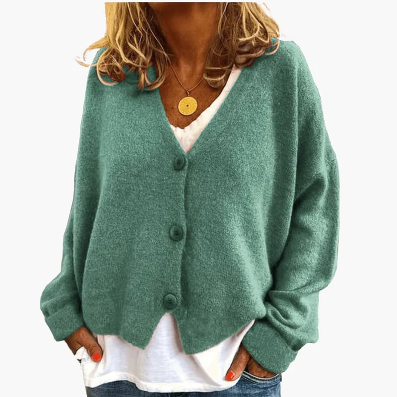 Gwen – Langärmelige Strickjacke