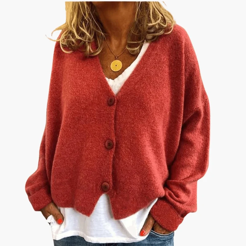 Gwen – Langärmelige Strickjacke