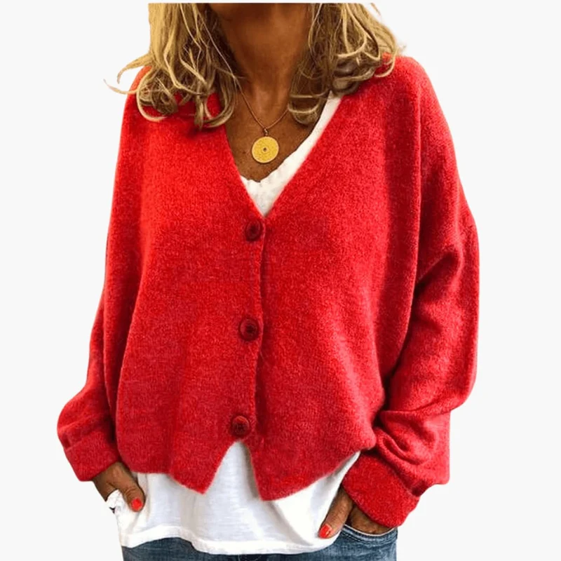 Gwen – Langärmelige Strickjacke