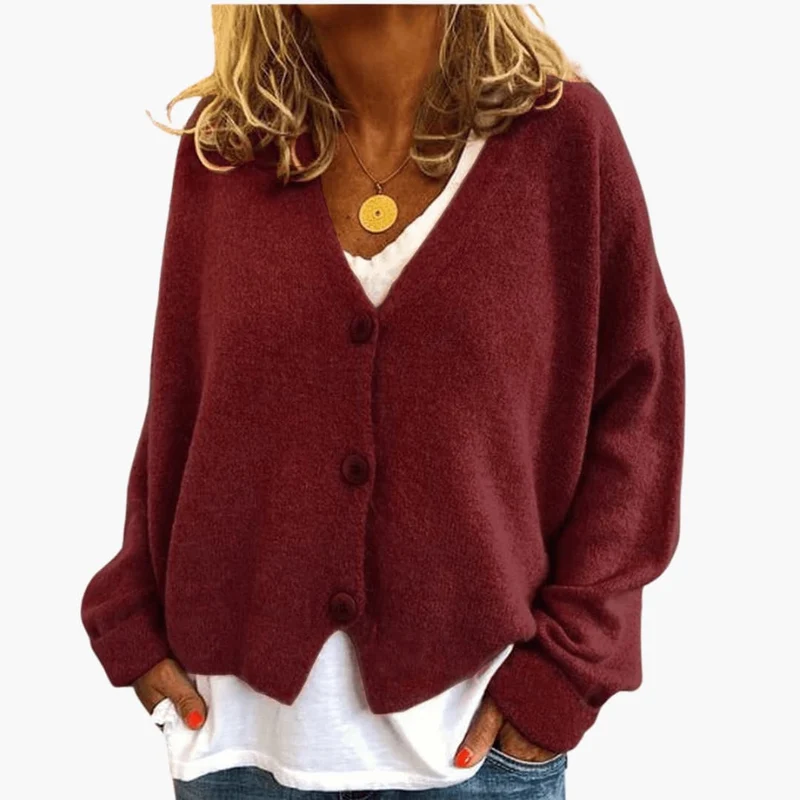 Gwen – Langärmelige Strickjacke