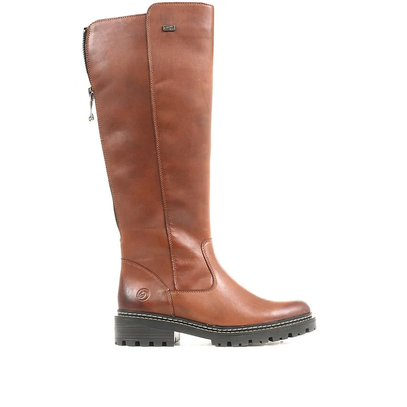 Remonte Dorndorf Leather Long Boots - DRS36509 / 322 972 - Tan