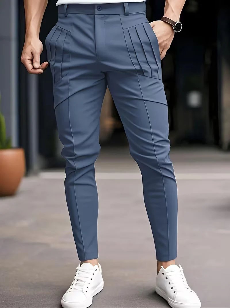 Altmann – Slim Fit Hose mit Bundfalten Und Eingrifftaschen