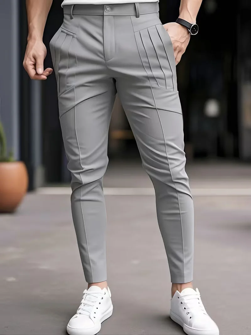 Altmann – Slim Fit Hose mit Bundfalten Und Eingrifftaschen