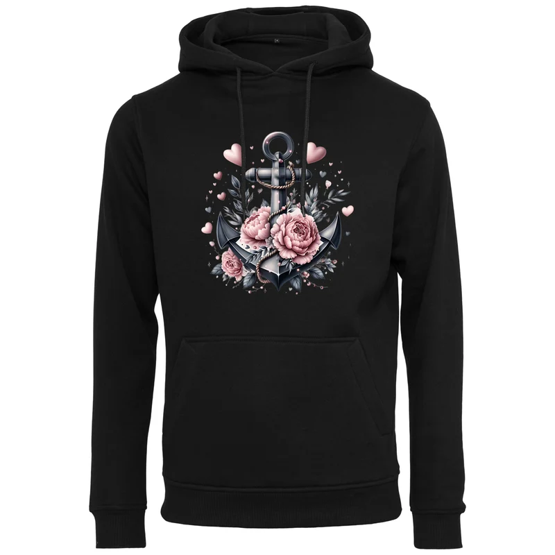 Hoodie - Anker Schwarz