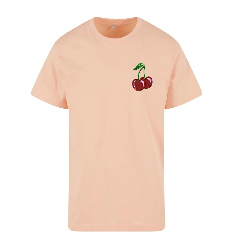 Kirsche Cherry Stick T-Shirt – Damen Shirt mit dezentem Cherry-Motiv