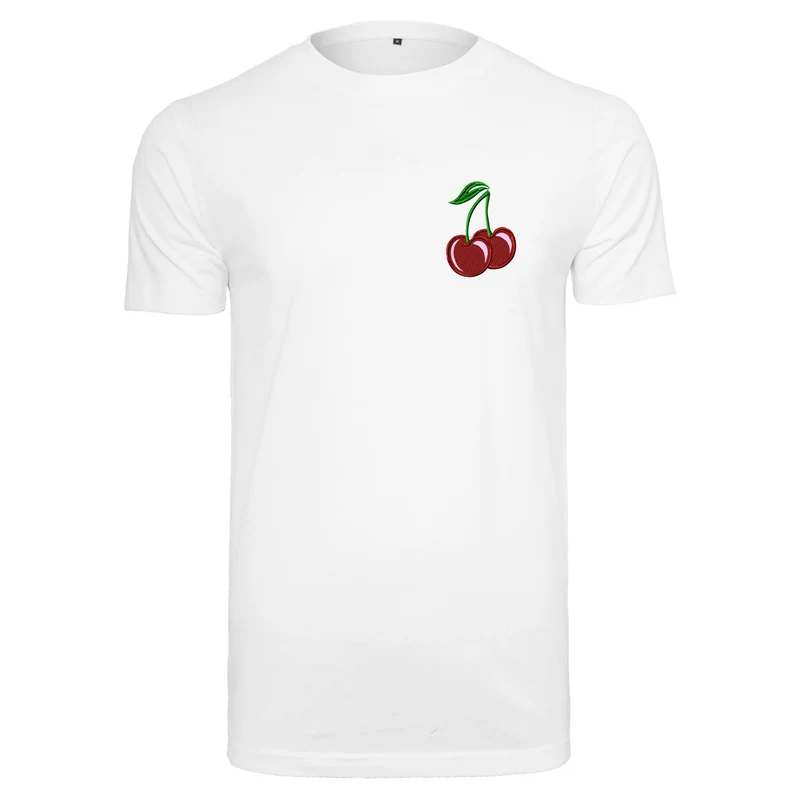 Kirsche Cherry Stick T-Shirt – Damen Shirt mit dezentem Cherry-Motiv