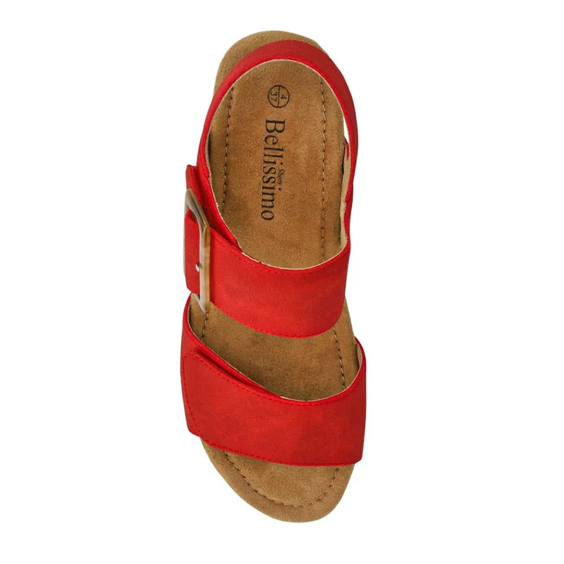 Wedge-Heeled Espadrilles - BELWBINS41056 / 327 236 - Red