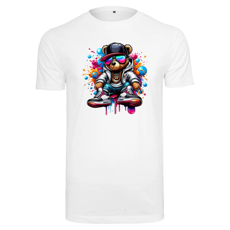 T-Shirt Shirt Sale - Teddy Bear-Streat Wear Weiß 2XL