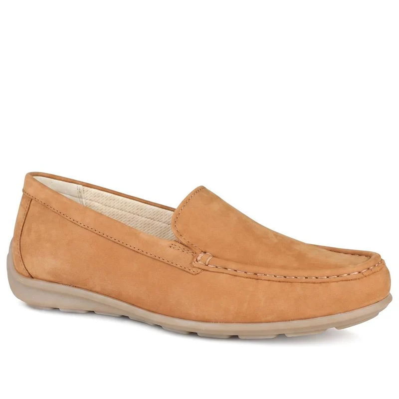 Gabor Suede Leather Moccasins - GABC44062 / 330 680 - Tan