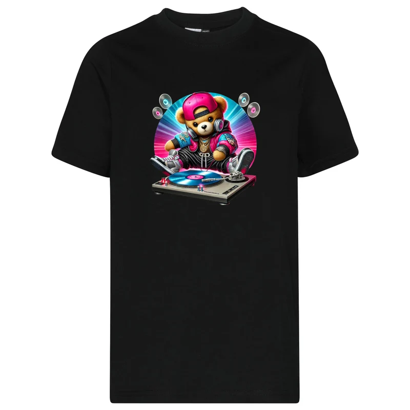Kids T-Shirt - DJ Teddy Bear