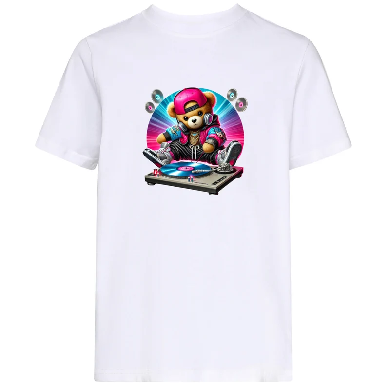 Kids T-Shirt - DJ Teddy Bear
