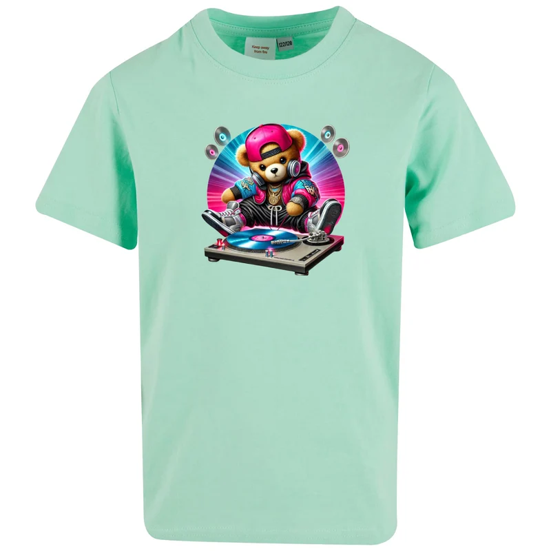 Kids T-Shirt - DJ Teddy Bear