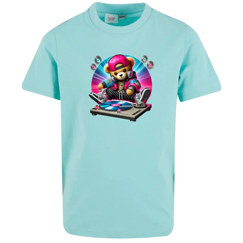 Kids T-Shirt - DJ Teddy Bear